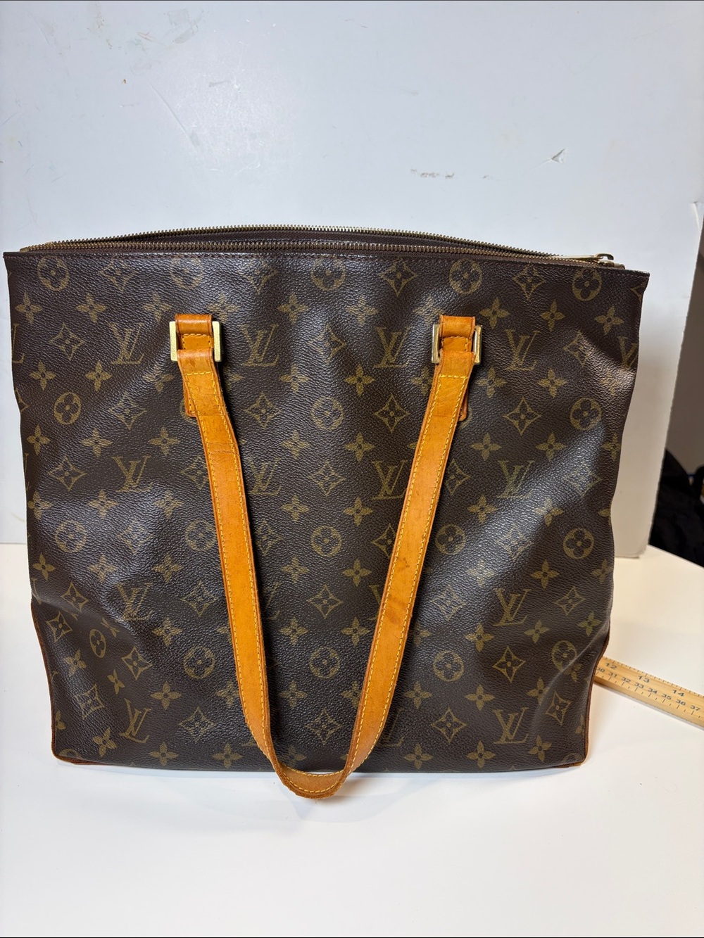 Vintage Louis Vuitton Monogram Cabas Mezzo Tote Bag